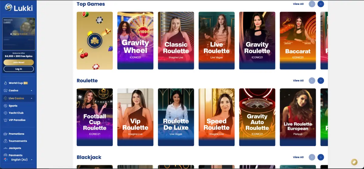 Lukki Casino Games